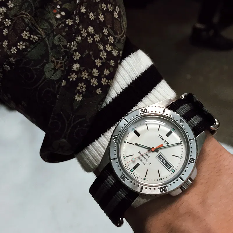 Timex X Todd Snyder White Dial Three Hand Men's Watch- TW2R83400